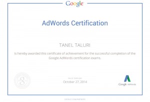 google reklaam sertifikaat