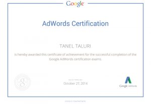 google ads sertifikaat