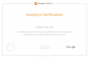 google analytics sertifkaat
