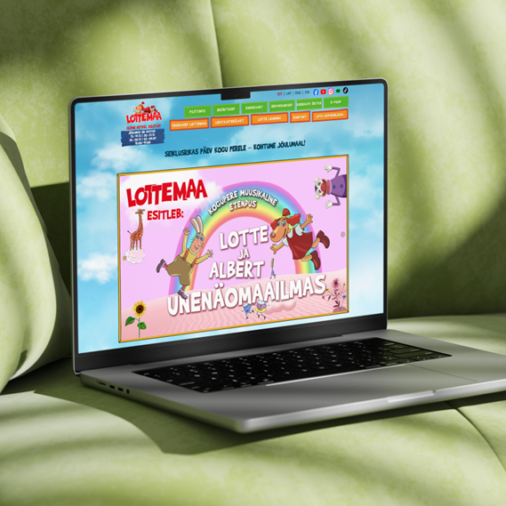 Lottemaa kodulehe portfoolio töö