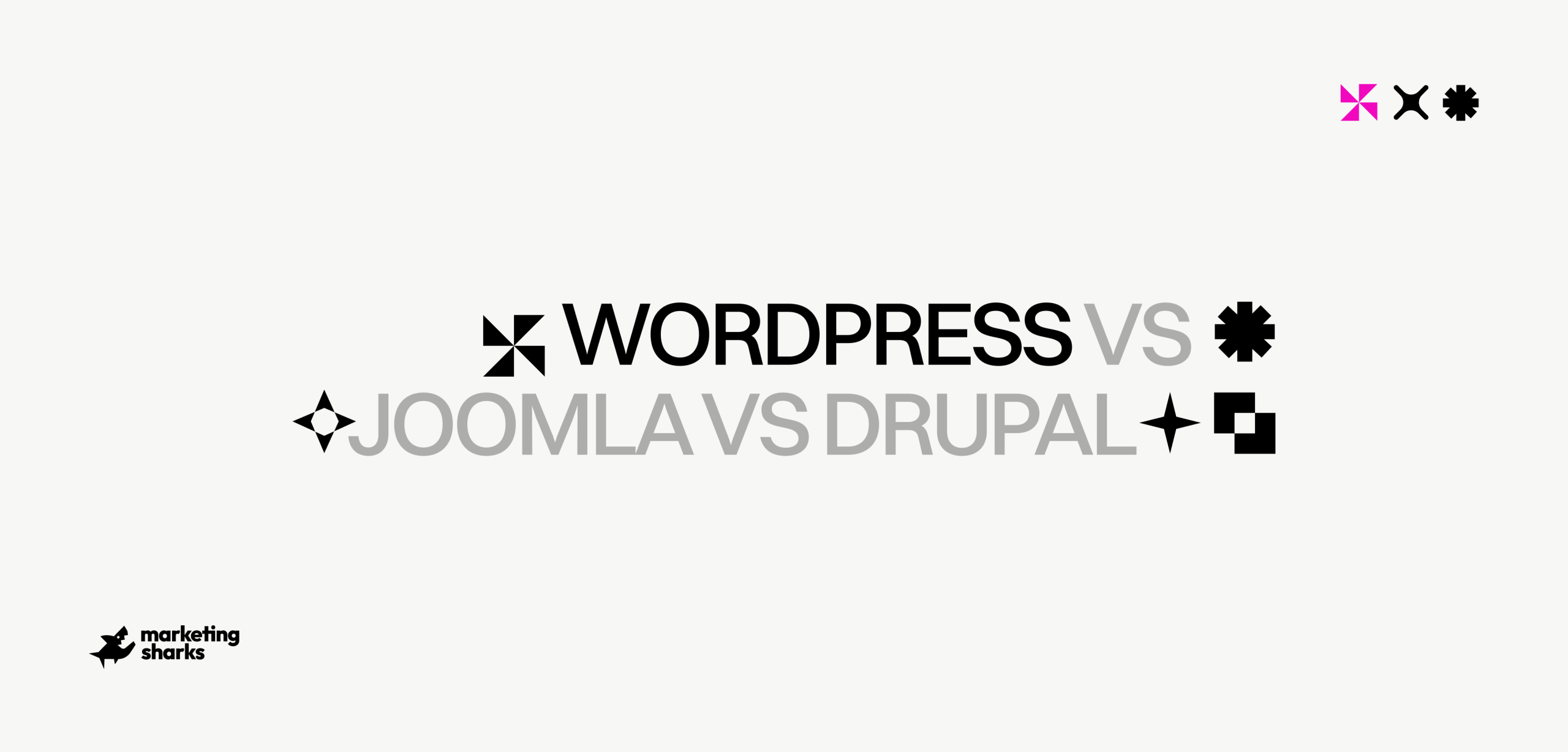 WordPress vs Joomla vs Drupal