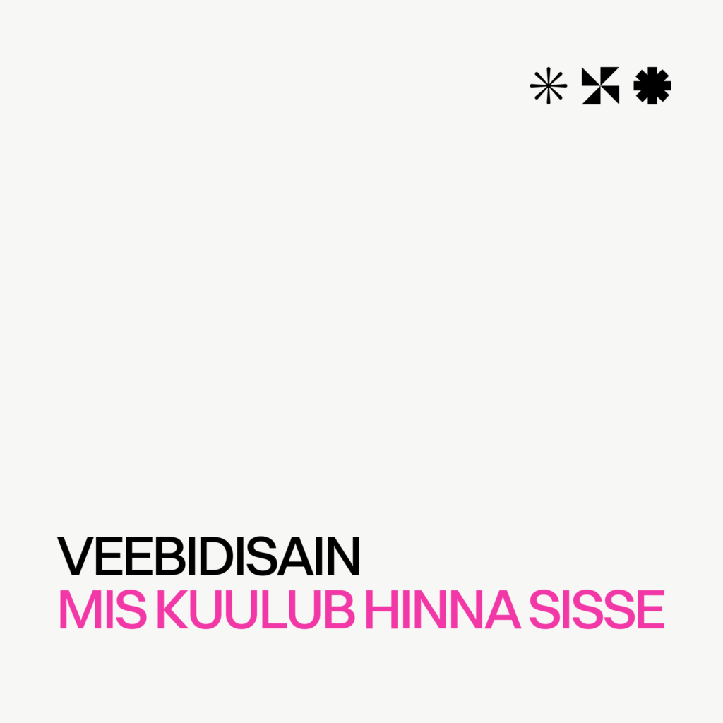 Veebidisain väikeettevõttele, mis kuulub hinna sisse